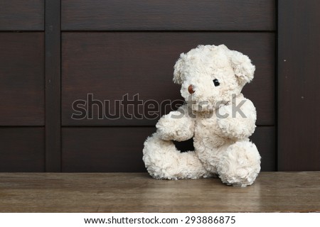 Single teddy bear.
