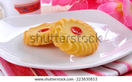 Jelly Swirl Biscuit
