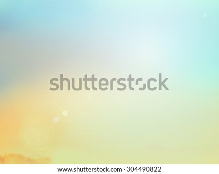 Natural blurred background, autumn frame with blur yellow and blue background