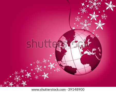 http://image.shutterstock.com/display_pic_with_logo/279988/279988,1255948916,1/stock-photo-globe-christmas-ball-on-a-pink-purple-festive-background-39148900.jpg