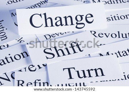 A conceptual look at change, shift, turn, revolution.