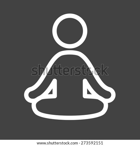 Yoga, aerobics, exercise, fitness icon vector image. Can also be used for sports, fitness, recreation. Suitable for web apps, mobile apps and print media.