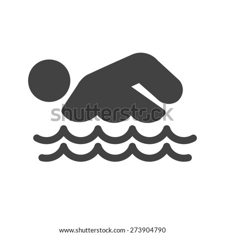 Swimming, water, pool, swimmer icon vector image. Can also be used for sports, fitness, recreation. Suitable for web apps, mobile apps and print media.