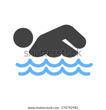 Swimming, water, pool, swimmer, sports icon vector image. Can also be used for fitness, recreation. Suitable for web apps, mobile apps and print media.