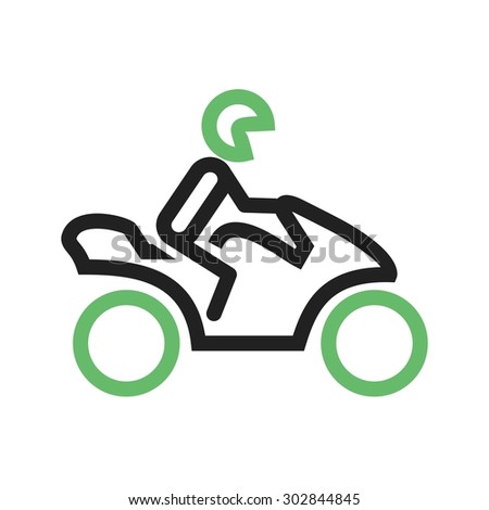 Motorcycle, biker, bike icon vectgor image. Can also be used for transport, transportation and travel. Suitable for mobile apps, web apps and print media.