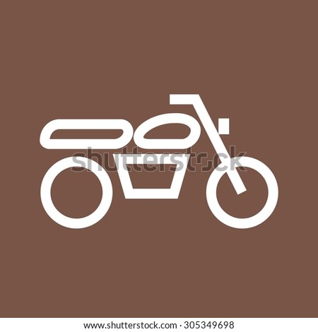 Motorcycle, motorbike, transportation  icon vectgor image. Can also be used for transport, transportation and travel. Suitable for mobile apps, web apps and print media.