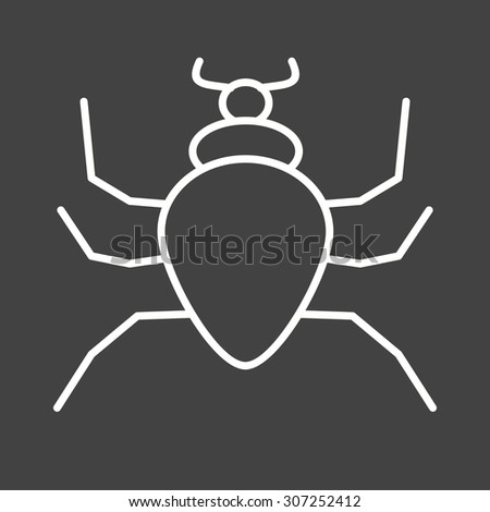 Spider, insect icon vector image. Can also be used for Animals and Insects. Suitable for mobile apps, web apps and print media.