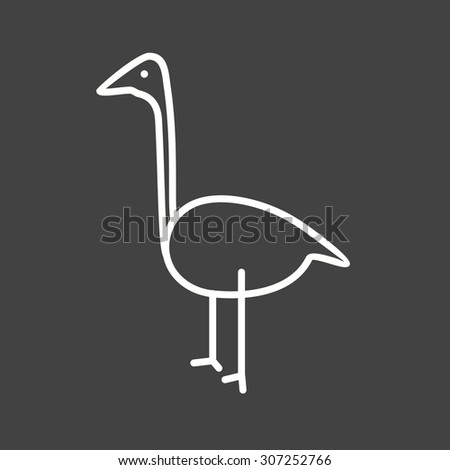 Flamingos, animal, summer icon vector image. Can also be used for Animals and Insects. Suitable for mobile apps, web apps and print media.