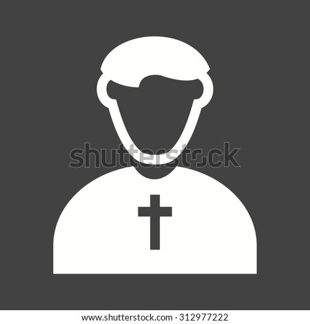 Priest, catholic, christian icon vector image. Can also be used for professionals. Suitable for web apps, mobile apps and print media.