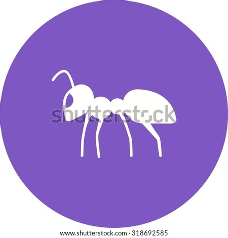 Ant, bug, insect icon vector image. Can also be used for Animals and Insects. Suitable for mobile apps, web apps and print media.