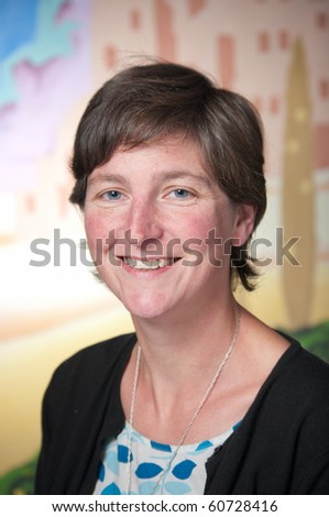 Middle-aged business woman close-up portrait