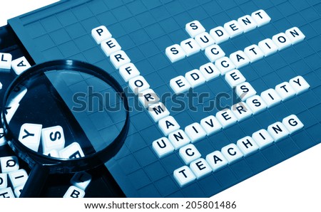 Academic concept with university keywords