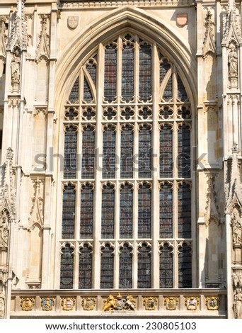 Architectural detail of Gothic window