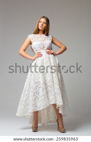 Girl in a white dress
