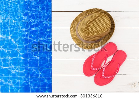 Summer style. Beach accessories