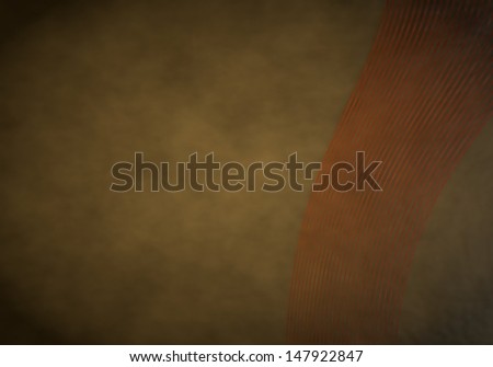 Golden brown  soft 70s 3d graphic with stylish curved background  with vintage curves right