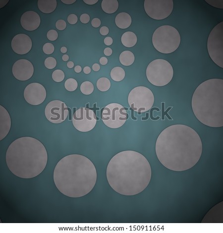 Blue-gray  soft design 3d graphic with round circle label  on vintage background