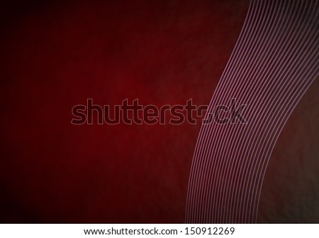Dark red  curved 70s 3d graphic with stylish stylish background  with vintage curves right