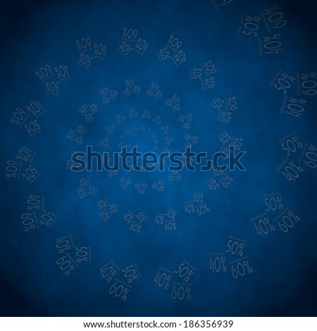 Blue  waved special offer 3d graphic with 30 discount label  on vintage background