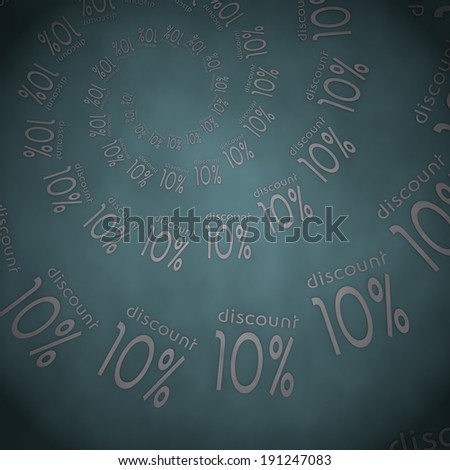 Blue-gray  soft special offer 3d graphic with soft discount label  on vintage background