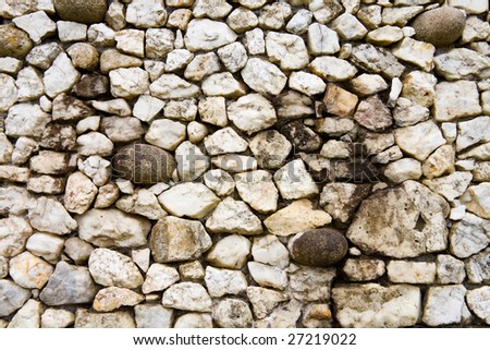 Newgrange megalithic quartz and granite wall