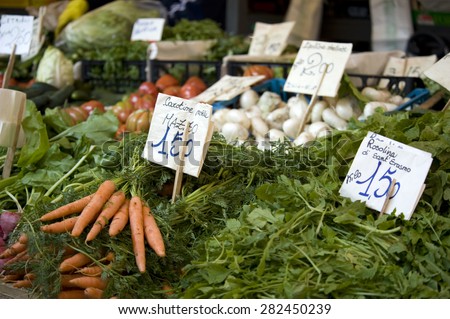 Vegetables, Market