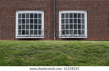 Two exclusive windows. Useful file for your brochure, flyer and site about your construction company