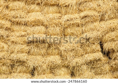 warehouse of hay