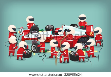 http://image.shutterstock.com/display_pic_with_logo/2811148/328955624/stock-vector-colorful-illustration-with-pit-stop-workers-and-engineers-maintaining-technical-service-for-a-328955624.jpg