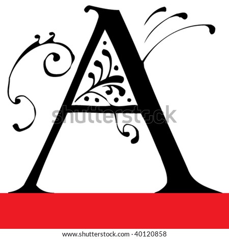 letter a images. romantic letter A