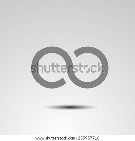 Vector Infinity Icon - 255957718 : Shutterstock