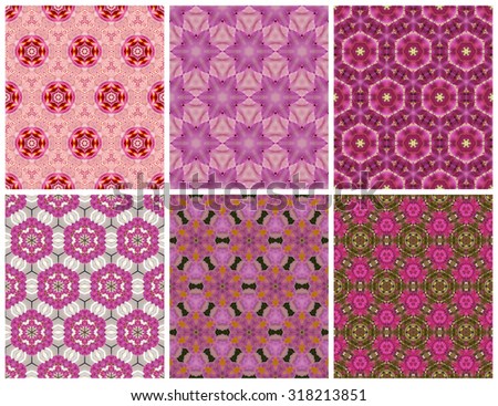 Geometric seamless pink pattern