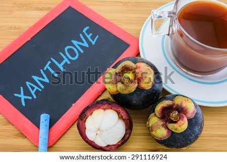 Xanthone is an antioxidant compound found in the pericarp of the  mangosteen