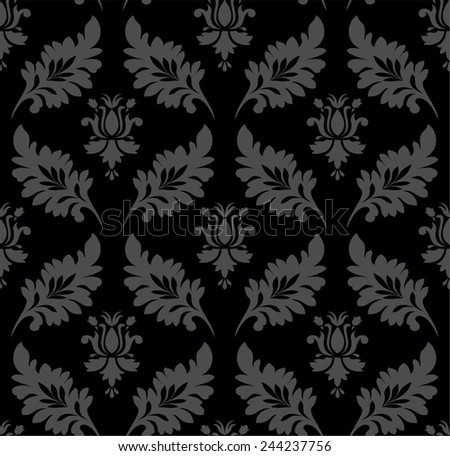 Wallpaper in the style of Baroque.  Floral ornament. background for textile design. baroque pattern