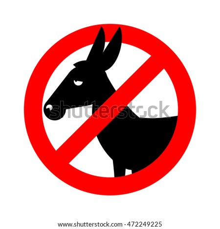 Image result for donkey prohibited