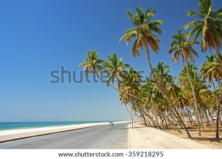 Salalah coast, Oman, Asia, Arabian Peninsula