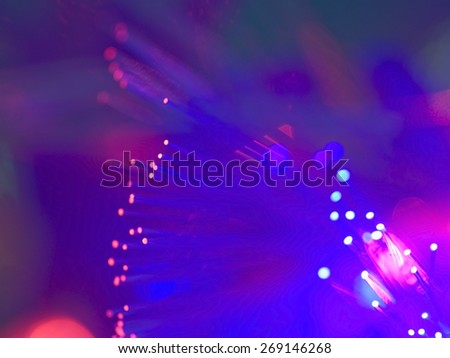 color light travel through fiber line