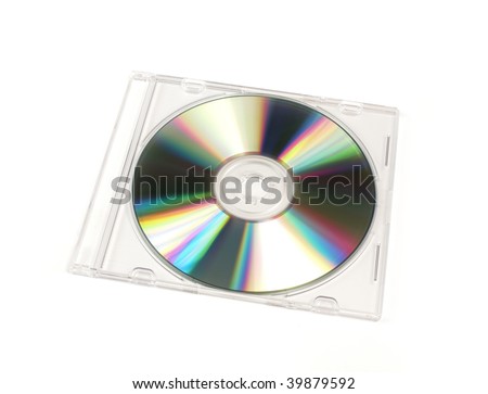 slim dvd cover template. stock photo : CD/DVD closed