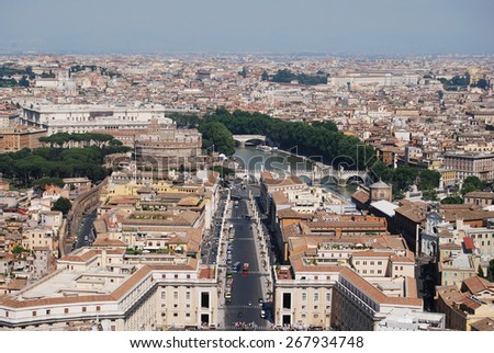 Rome view from above