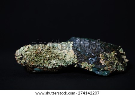 Collection of mineral in natural form  