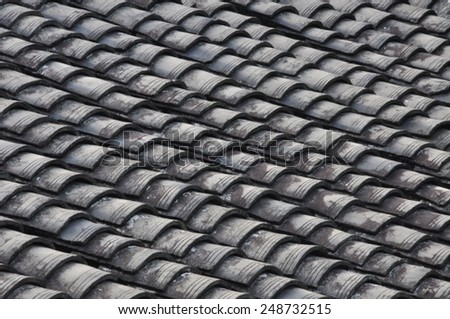 Antique roof tiles
