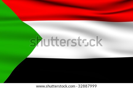 stock photo : Sudanese Flag