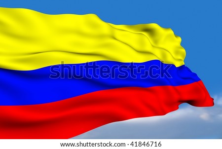 stock photo : Colombian Flag