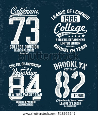 College T Shirts Vintage 76