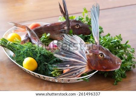 Perch fish plate