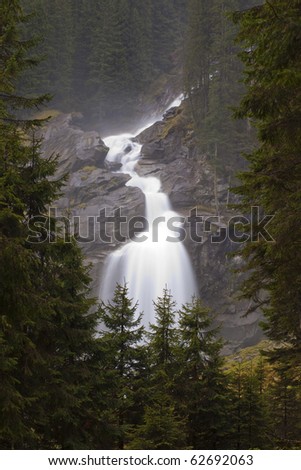 The Highest Waterfall in Europe, Krimmler Waterfall, Austria