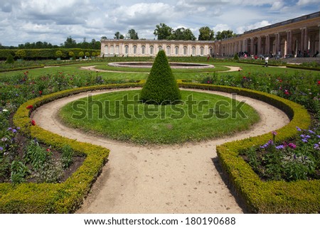 VERSAILLES-JUNE 22,2012: Le Grand Trianon in the park of Versailles Palace,France