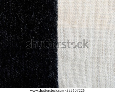 Fluffy Black and White Stripe Pillow Background Texture