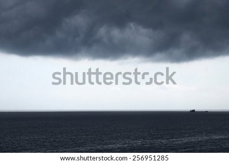 Why the Black Sea black. Black Sea shot during a thunderstorm.