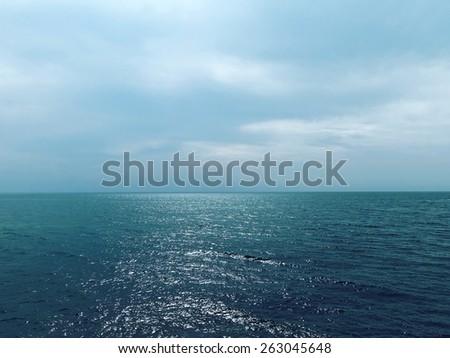relax idea: solar path in the sea, sun reflection on the water surface